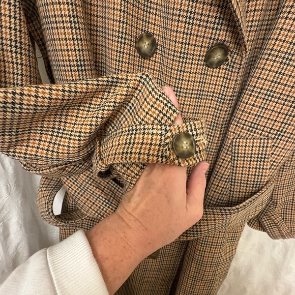 Lane Bryant long trench coat in plaid style. NWT. Size 20. - Picture 4 of 8